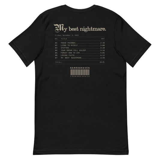 My Best Nightmare Album Track List T-Shirt